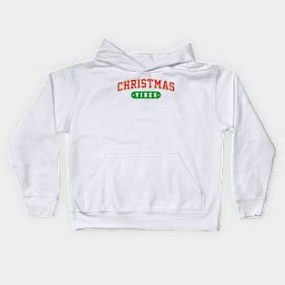 Christmas Vibes Varsity Kids Hoodie